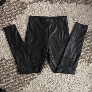 EXPRESS - Black Faux Leather Leggings (XS)